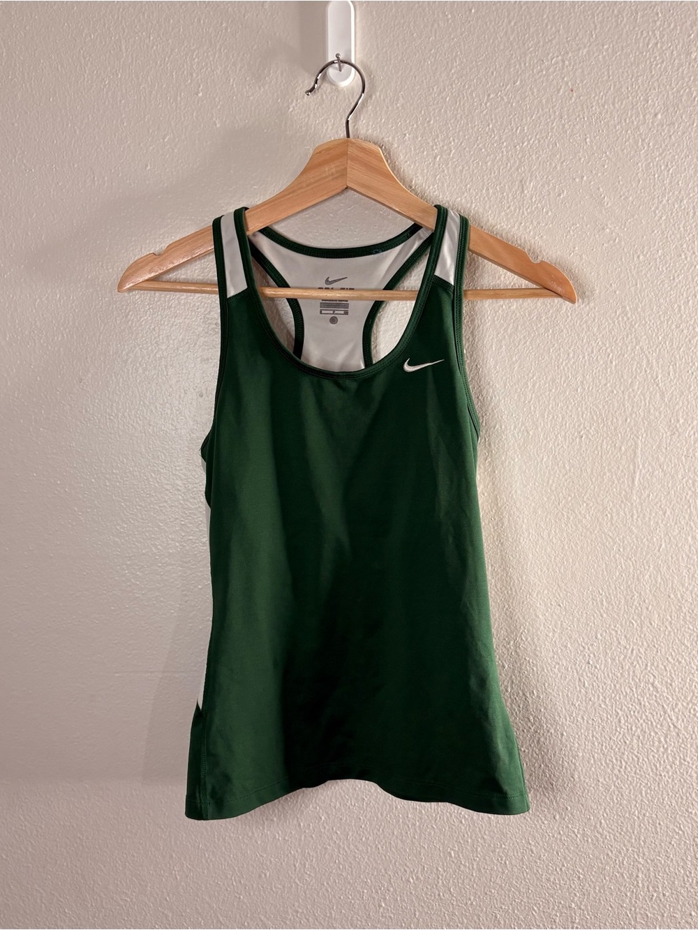 Nike Women's Dark Green Racerback Tank Top